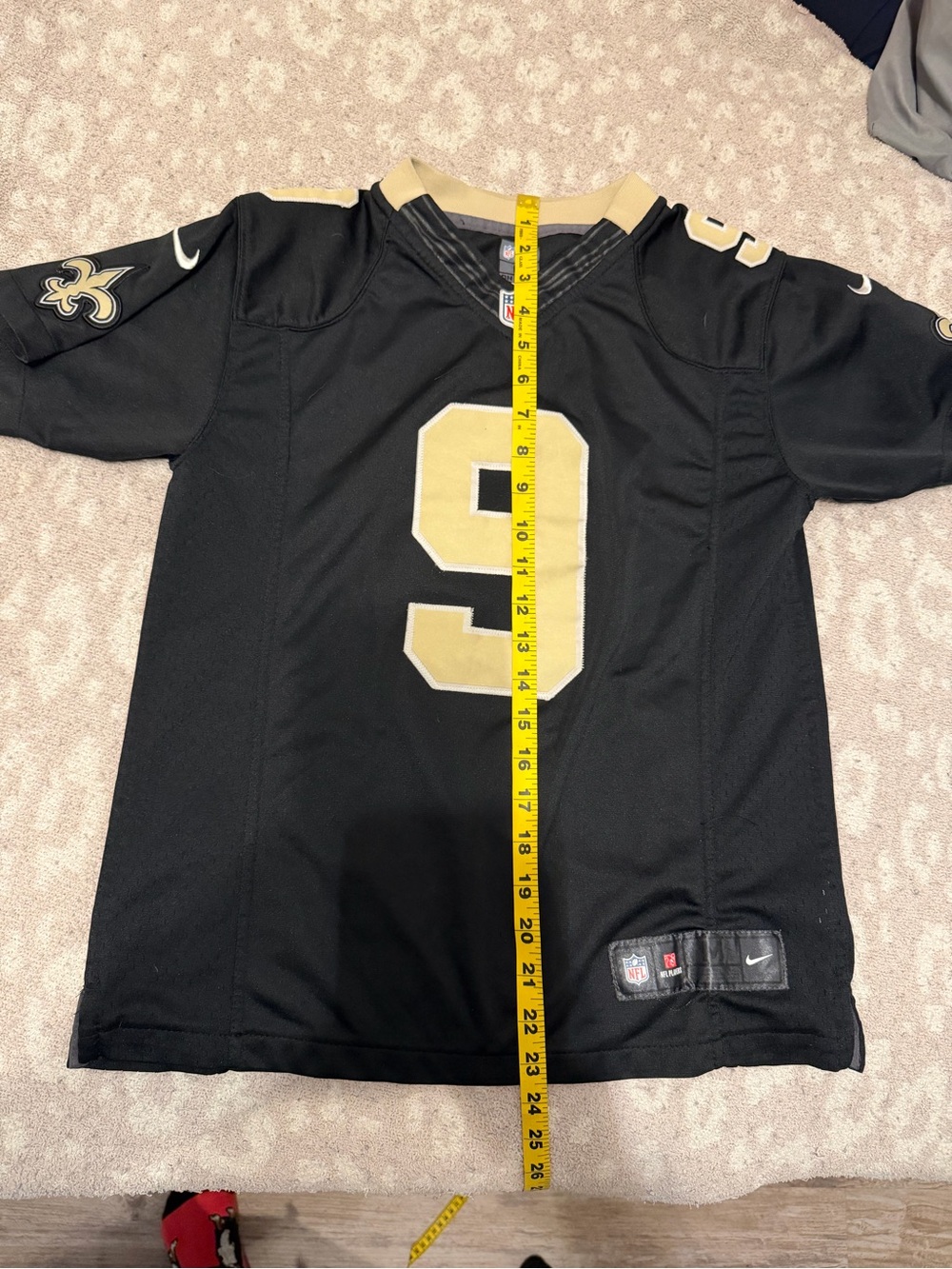 Nike Kids New Orleans Saints #9 Black & Gold Football Jersey